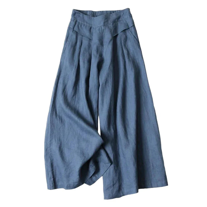 Adeline Cotton Linen Wide Leg Pants