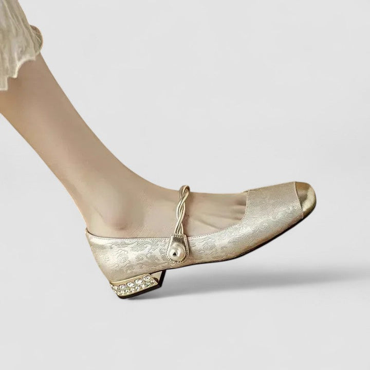 Scarlet | Chrystahh Orthopedic Mary Jane Shoe with Low Block Heel