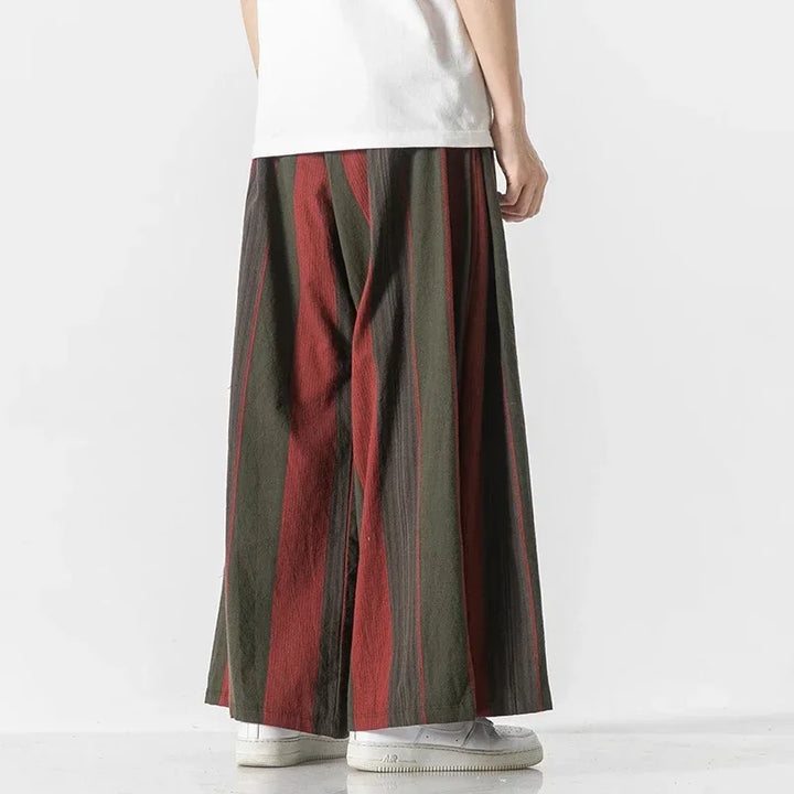 Ripple Cotton-Linen Pants