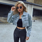 Kennedi | Women's Short Jacket with Button Closure, Short Fit