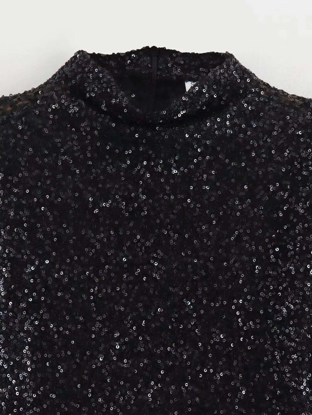 Shimmer Mini Dress with Padded Shoulders Unisex