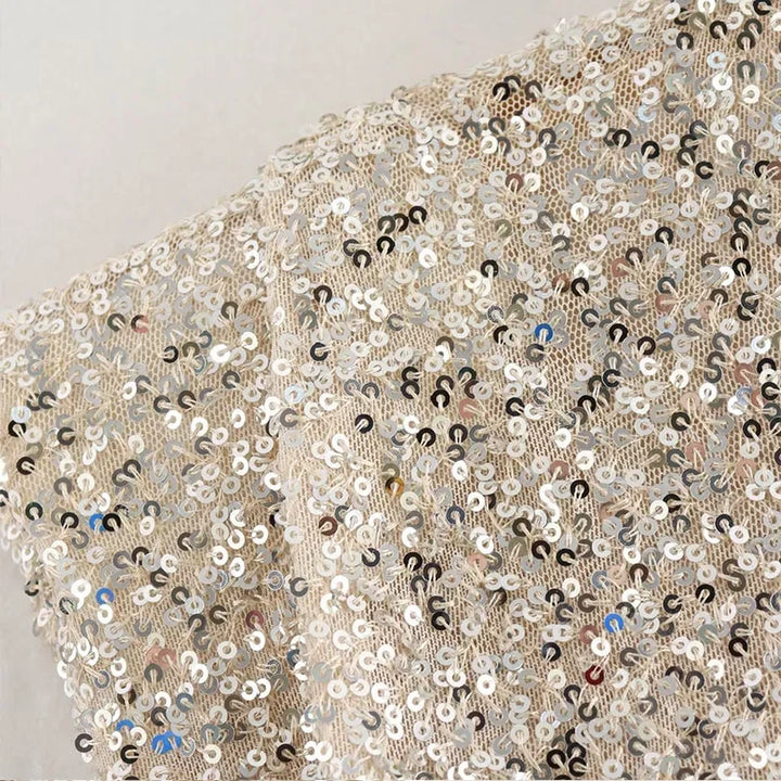 Vayenna | Quilted Sequin Mini Dress