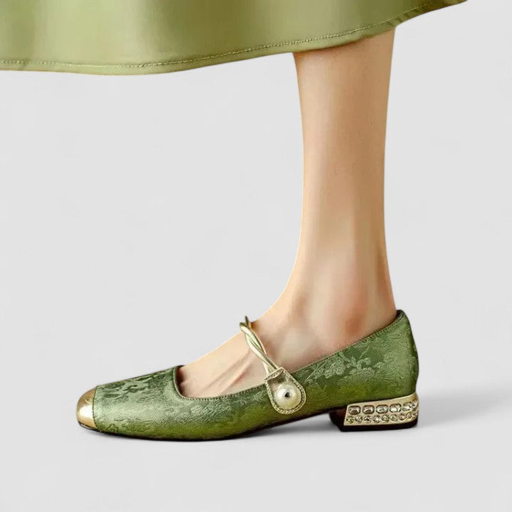 Scarlet | Chrystahh Orthopedic Mary Jane Shoe with Low Block Heel