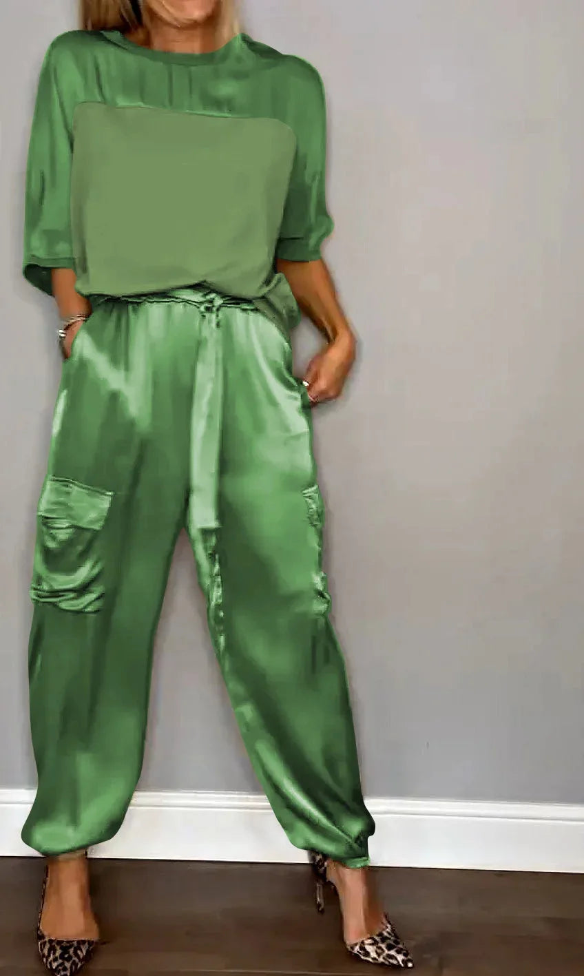 GRACE - Satin Luxe Flow Set