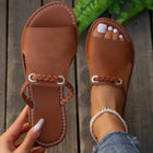 Women's Boho Woven Sandals with Adjustable Straps and Breathable Design