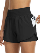 Andrea High-Waisted Track Shorts