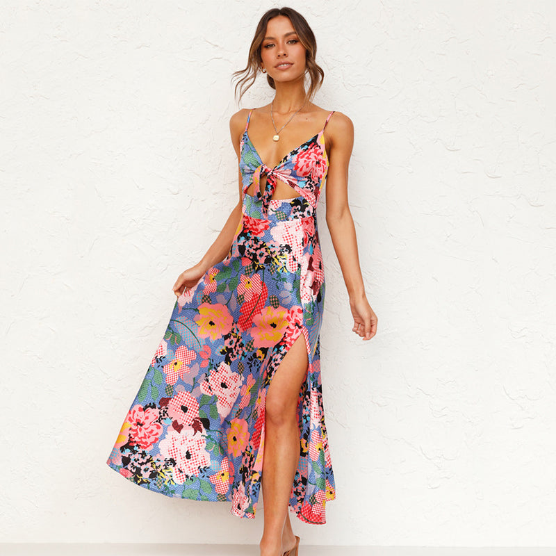 Women Wedding Guest Floral Maxi Dress