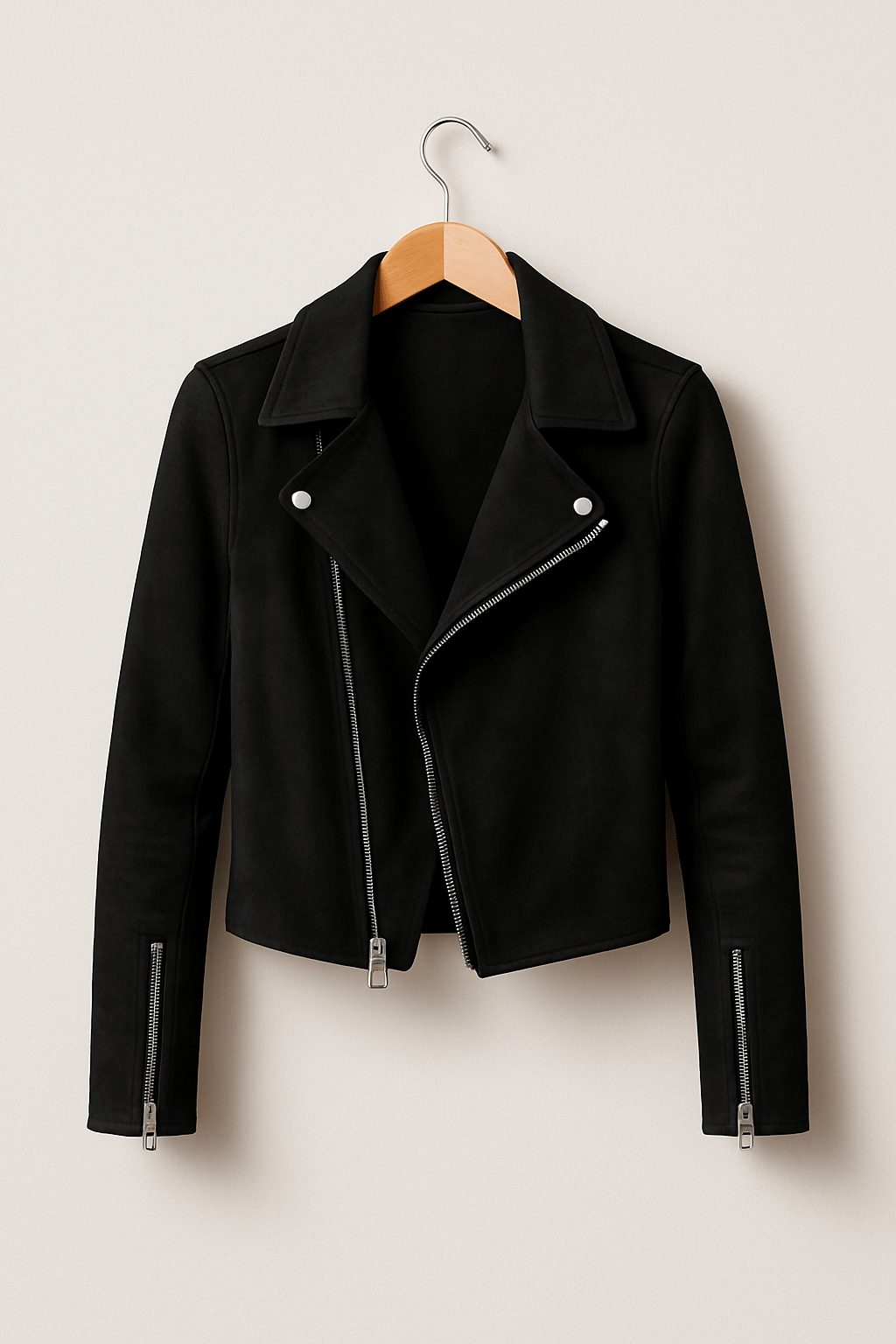 Jacket Women - Asymmetric Suede Jacket