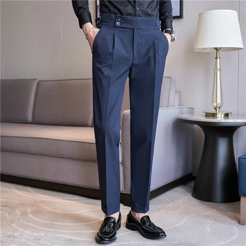 Men’s Trousers | Double Pleat High Waist