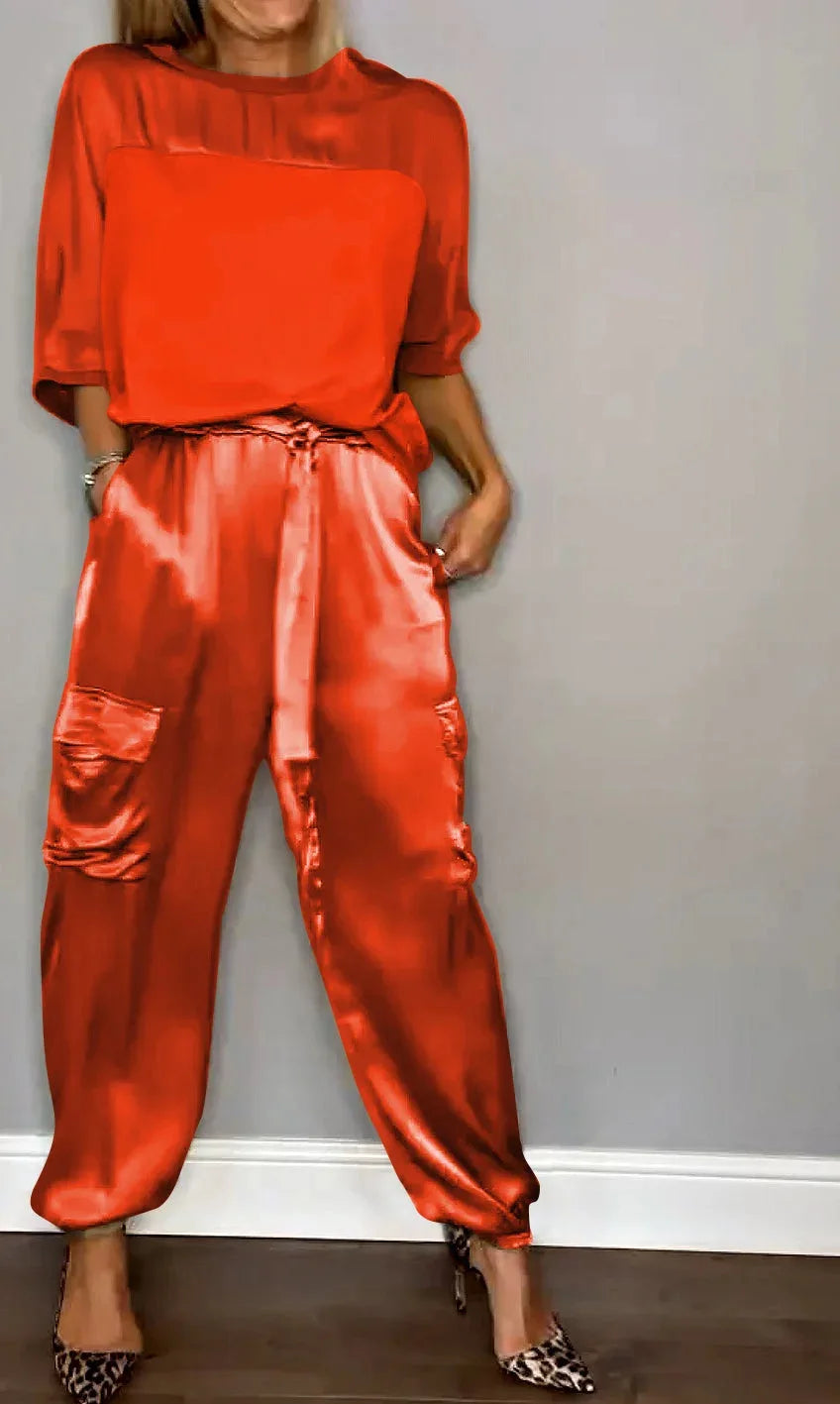GRACE - Satin Luxe Flow Set