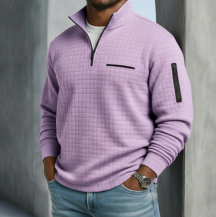 Edward | Casual Long Sleeve Waffle Sweater