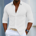 Marco | Slim Fit Textured Henley Wrap Shirt