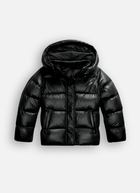 Slim-Fit Puffer Jacket with Glossy Finish