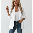 Women's Tailored Single-Breasted Blazer Jacket