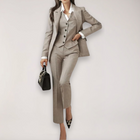 Three Piece Trouser Suit with Blazer and Waistcoat