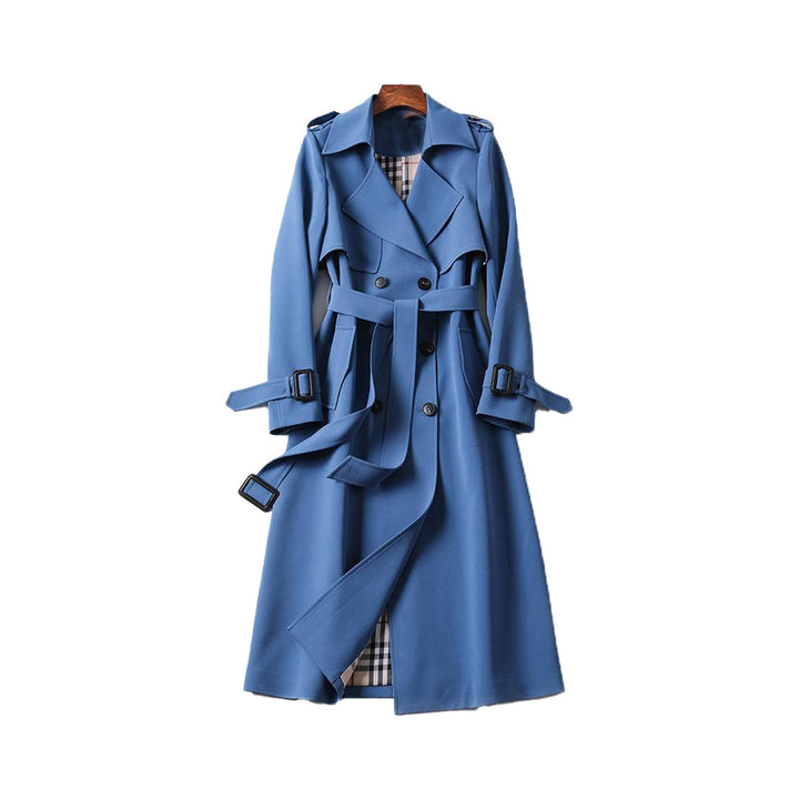 Coat Women - Double Autumn Trench Coat with Button Front
