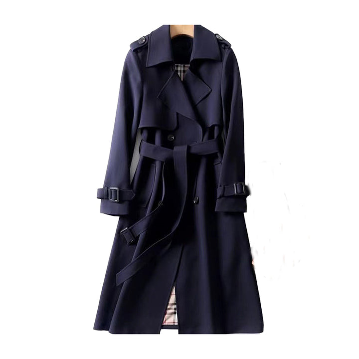 Coat Women - Double Autumn Trench Coat with Button Front