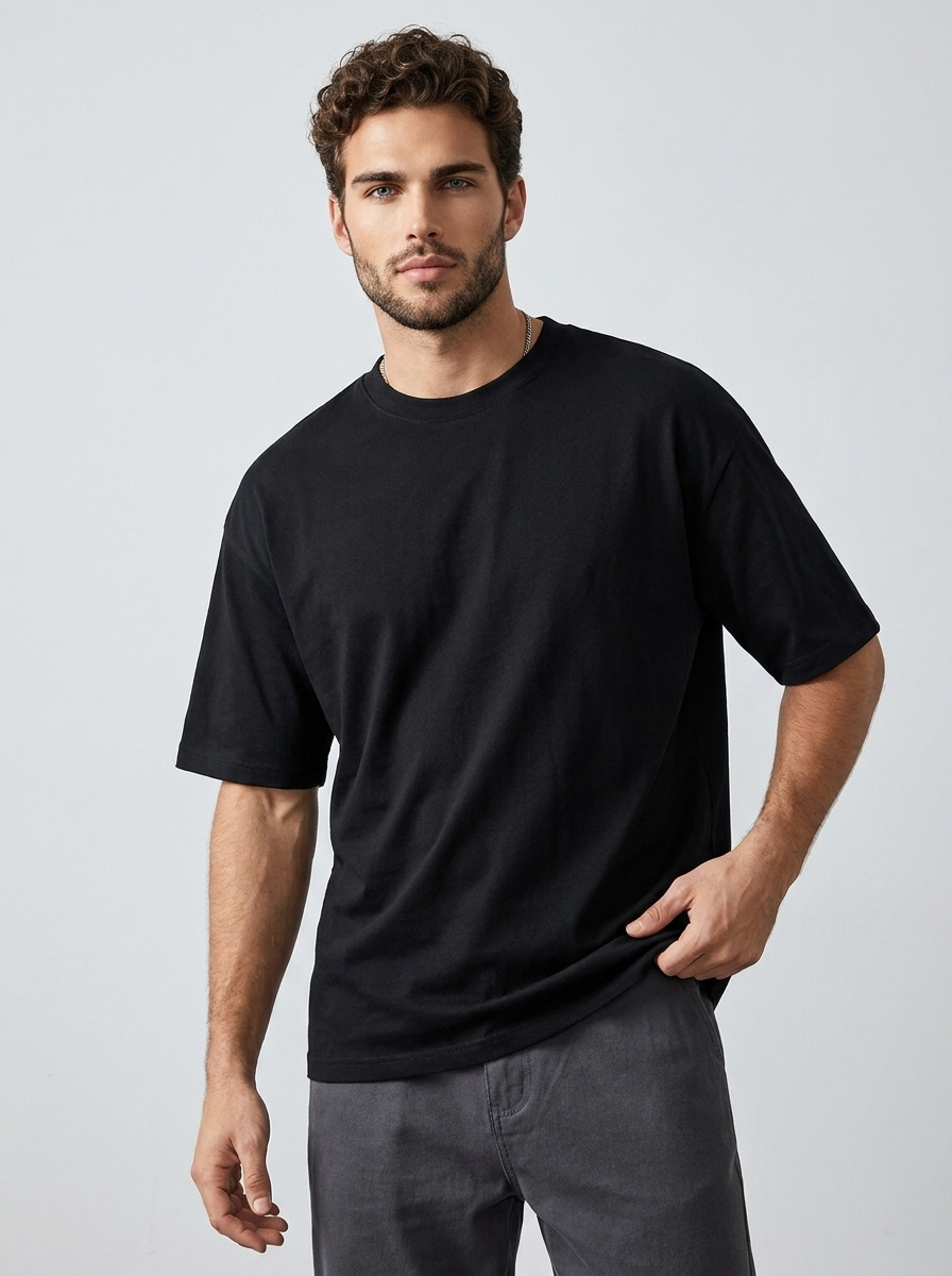 Oversized Cotton T-Shirt | Relaxed Fit for Men &amp; Women