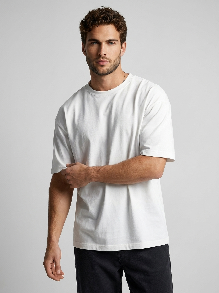 Oversized Cotton T-Shirt | Relaxed Fit for Men &amp; Women
