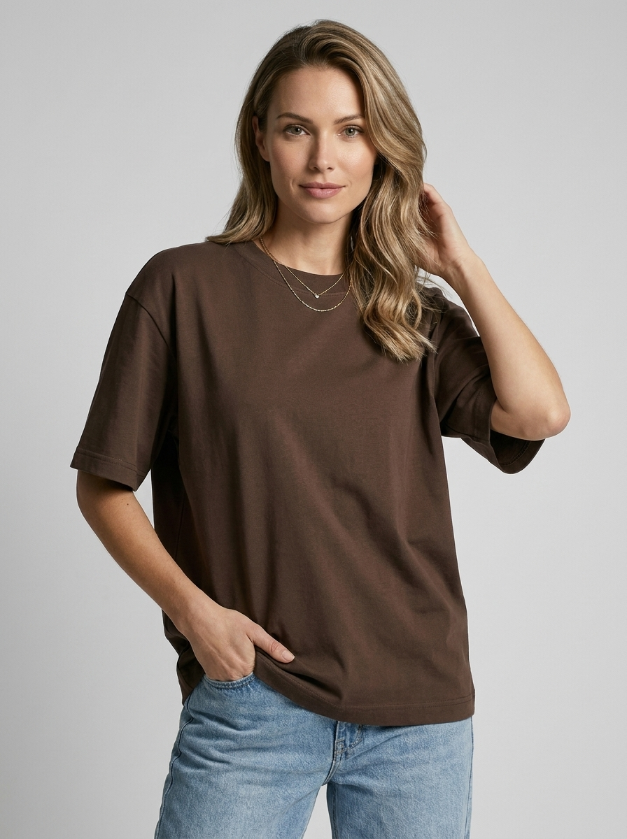 Oversized Cotton T-Shirt | Relaxed Fit for Men &amp; Women