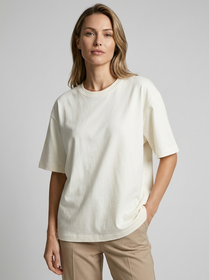 Oversized Cotton T-Shirt | Relaxed Fit for Men &amp; Women