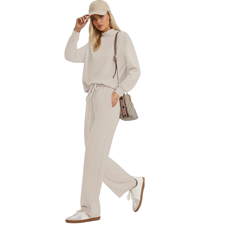 Two-Piece Travel Clothing Set with Comfortable Top and Loose Fit