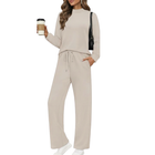 Two-Piece Travel Clothing Set with Comfortable Top and Loose Fit
