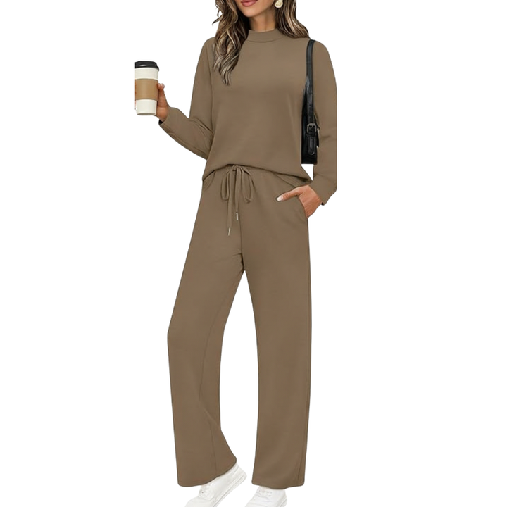 Two-Piece Travel Clothing Set with Comfortable Top and Loose Fit