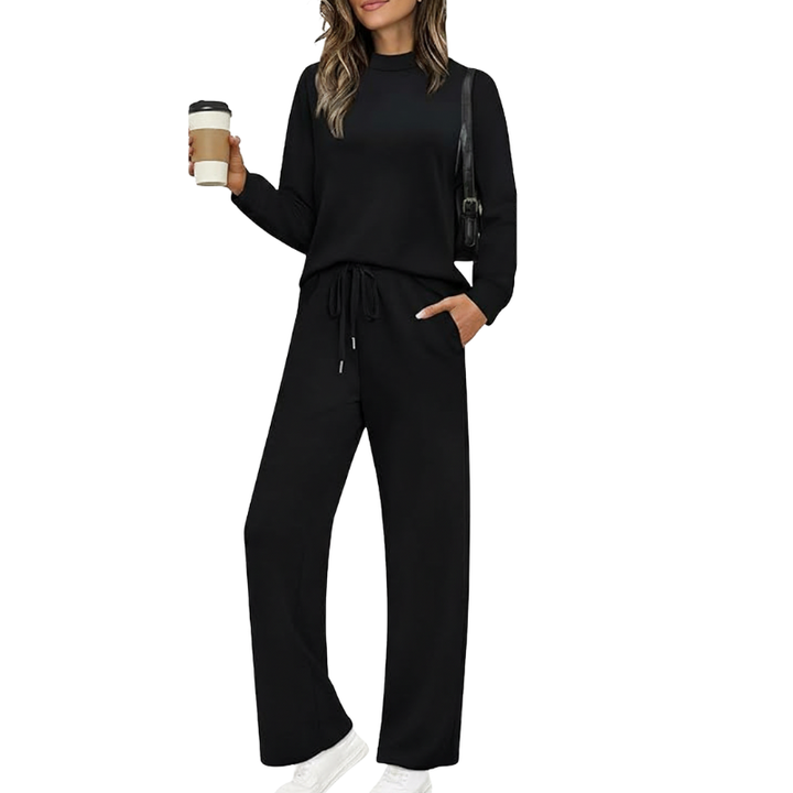 Two-Piece Travel Clothing Set with Comfortable Top and Loose Fit