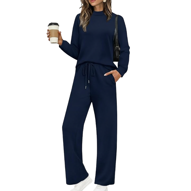 Two-Piece Travel Clothing Set with Comfortable Top and Loose Fit