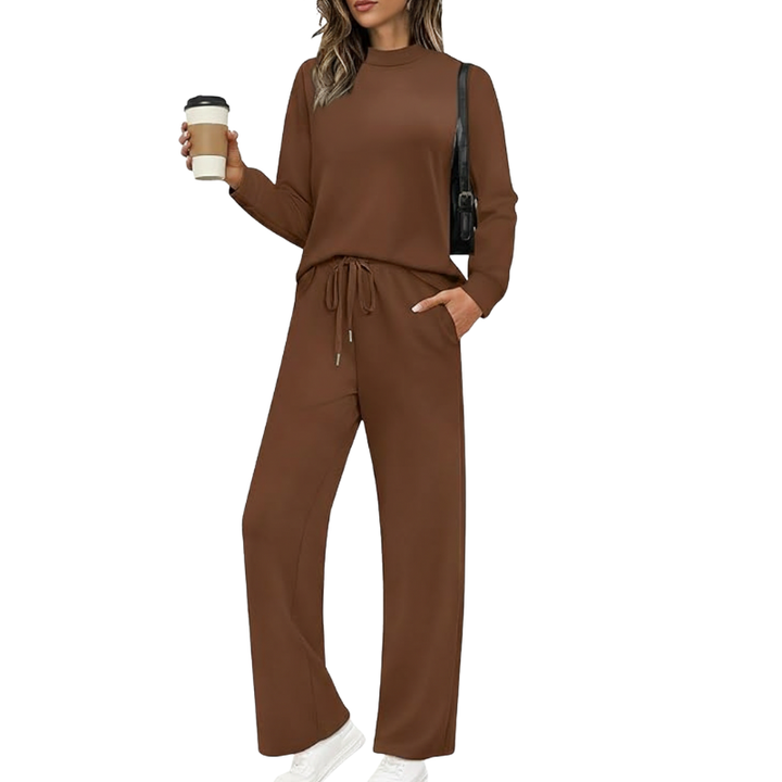 Two-Piece Travel Clothing Set with Comfortable Top and Loose Fit