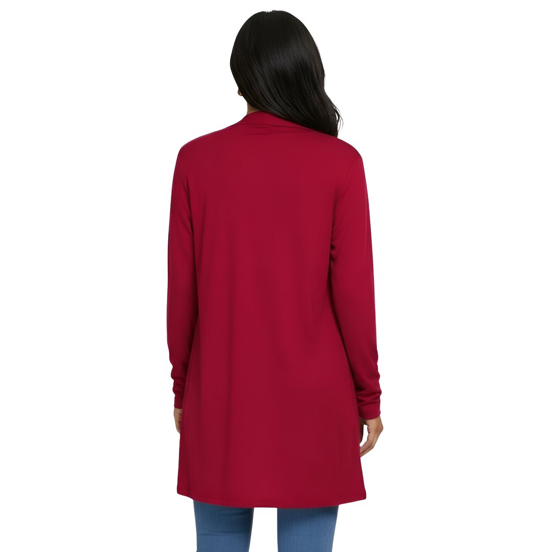 Lightweight, Casual, Open Long Cardigan with Pockets