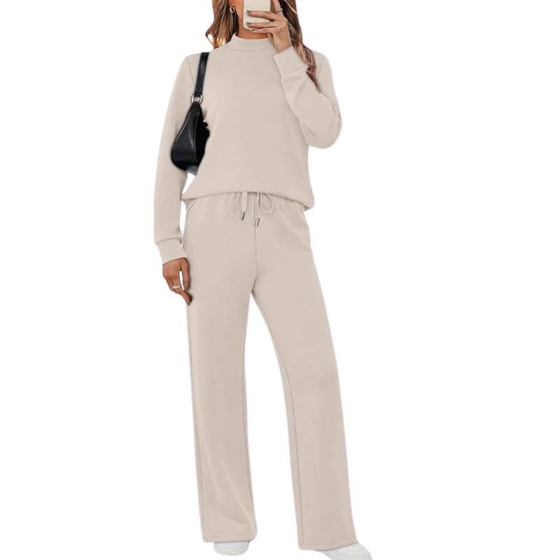 Two-Piece Travel Clothing Set with Comfortable Top and Loose Fit