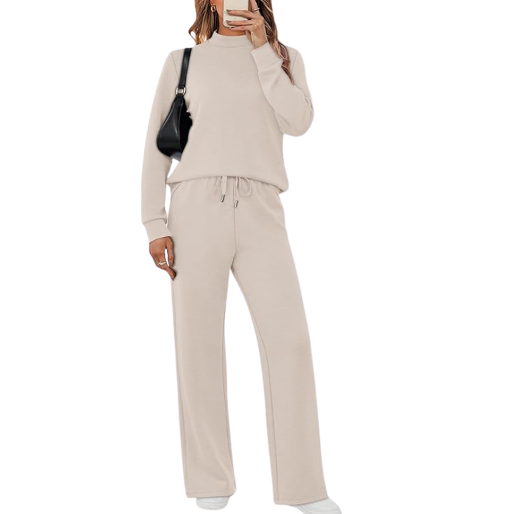 Two-Piece Travel Clothing Set with Comfortable Top and Loose Fit