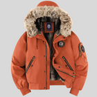 Padded Bomber Jacket with Faux-Fur Hood