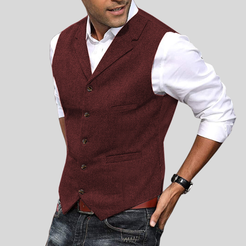 Men’s Tailored Button Waistcoat
