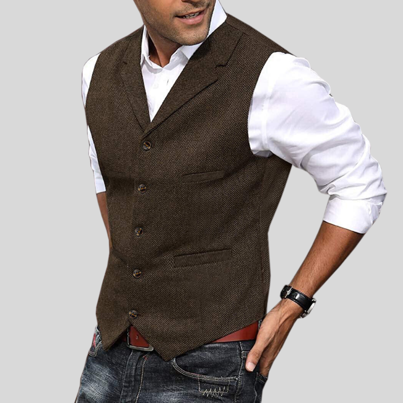 Men’s Tailored Button Waistcoat