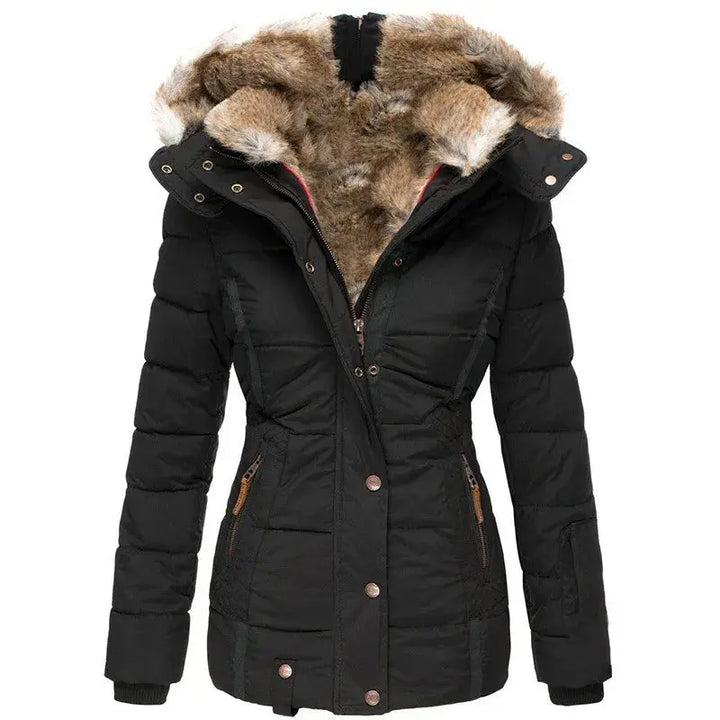 Warm Faux Fur Winter Jacket for Cold Weather