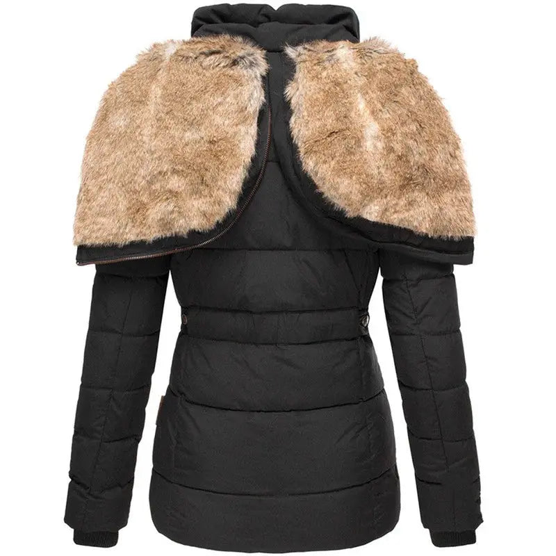 Warm Faux Fur Winter Jacket for Cold Weather