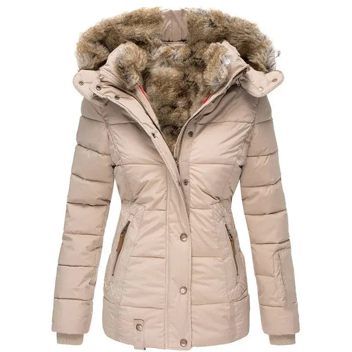 Warm Faux Fur Winter Jacket for Cold Weather