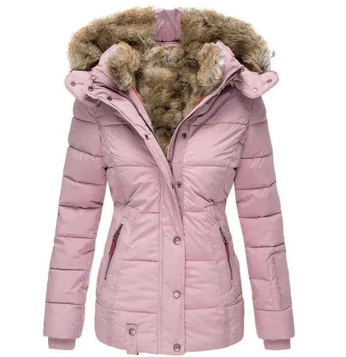 Warm Faux Fur Winter Jacket for Cold Weather