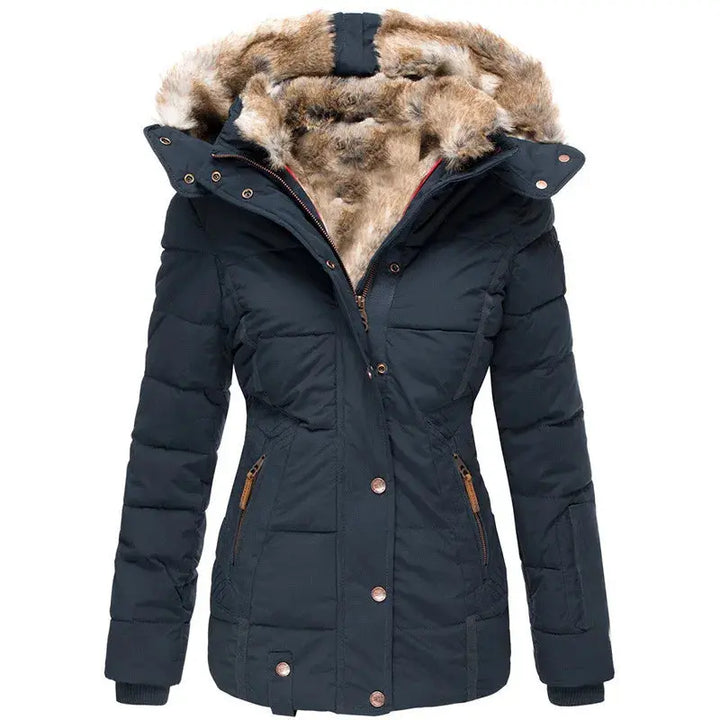 Warm Faux Fur Winter Jacket for Cold Weather