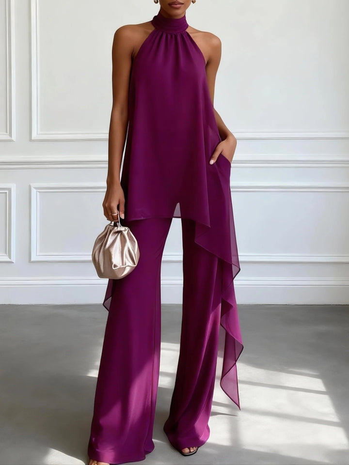 Imani | Halter Top &amp; Pants Set