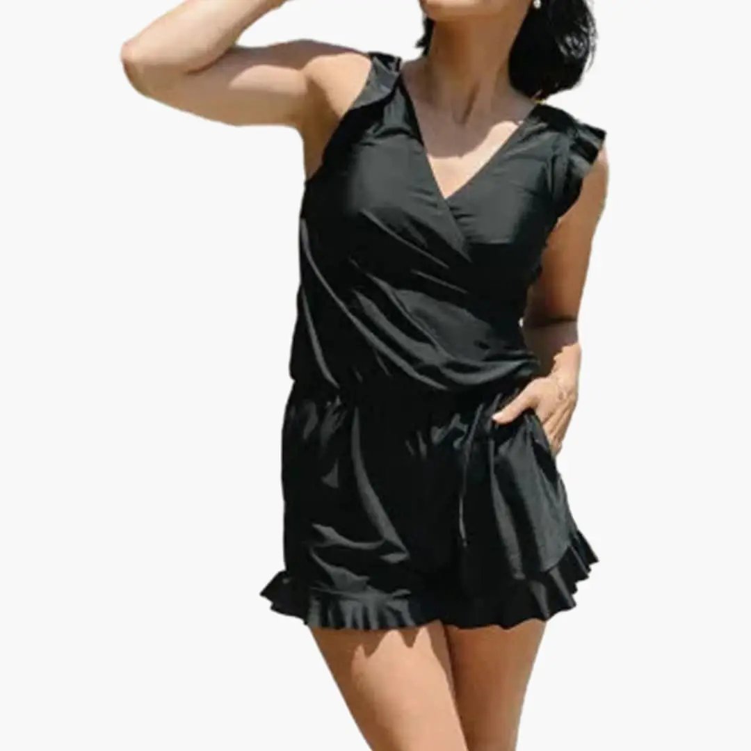 Women’s One - Piece Swimsuit with Built - In Bra and Fitted Shape