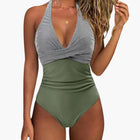 Women’s Push-Up One-Piece Swimsuit – Adjustable Strap Bathing Suit