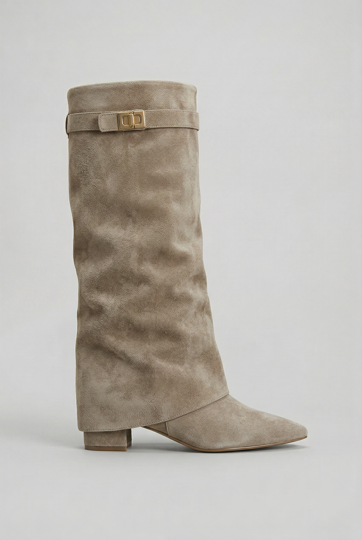 Lily | Block Heel Knee High Boot