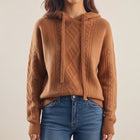 Merida Cable Knit Hooded Sweater
