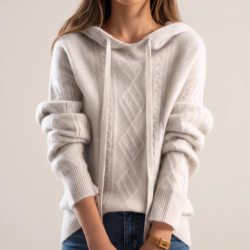 Merida Cable Knit Hooded Sweater