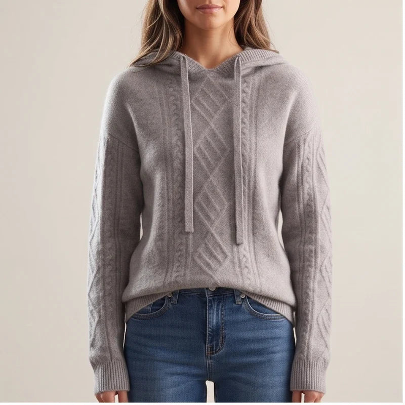 Merida Cable Knit Hooded Sweater