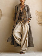 THREE-PIECE LINEN SET FOR WOMEN